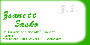 zsanett sasko business card